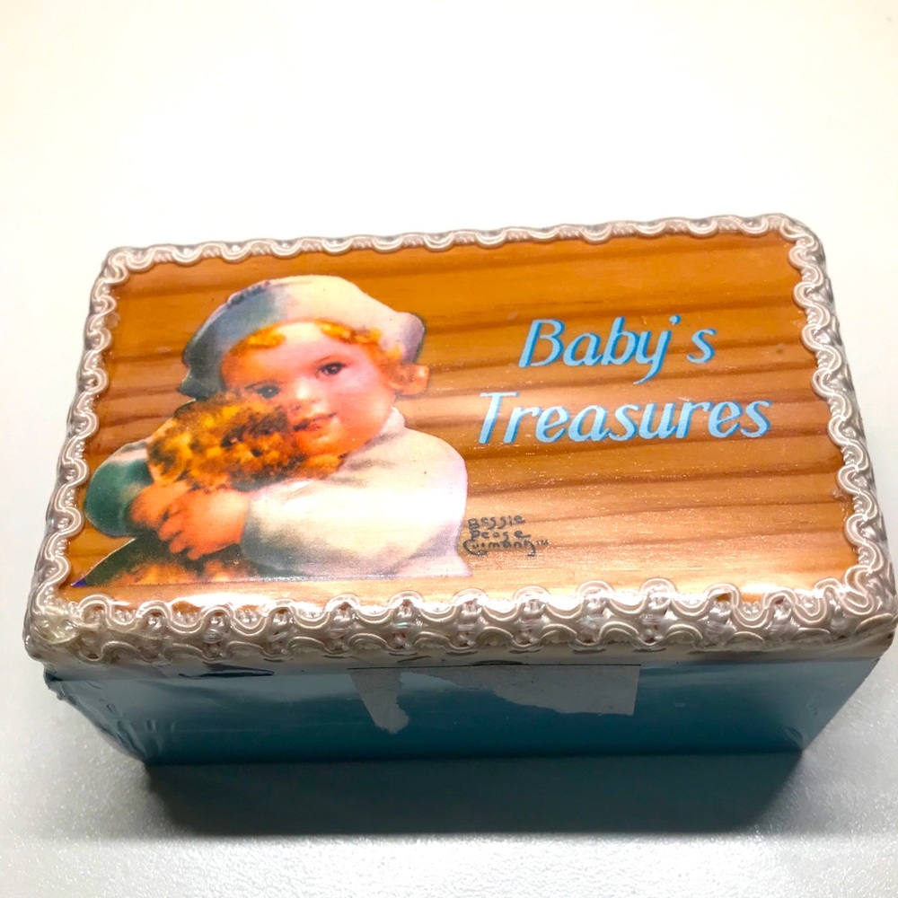 Bessie Pease Gutmann Baby's Treasures Wooden Box NIP